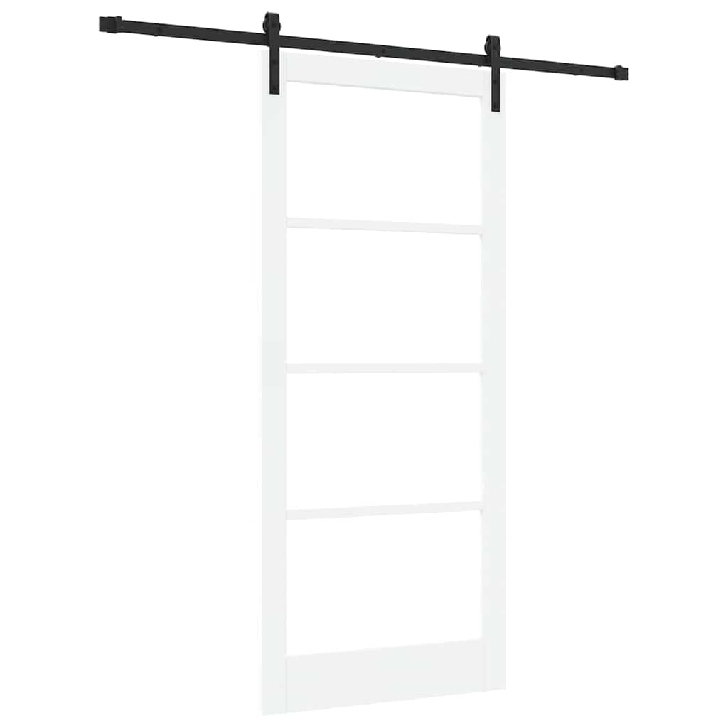 Porta Scorrevole ORKDAL Bianco e Nero 93 x 211 cm