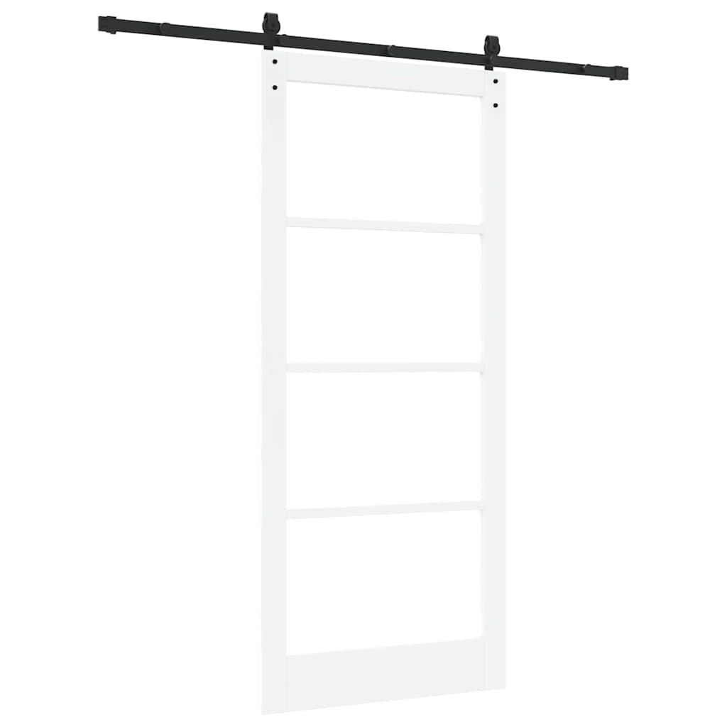 Porta Scorrevole ORKDAL Bianco e Nero 93 x 211 cm