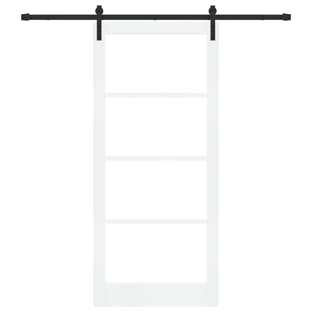 Porta Scorrevole ORKDAL Bianco e Nero 93 x 211 cm