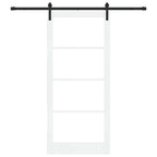 Porta Scorrevole ORKDAL Bianco e Nero 93 x 211 cm