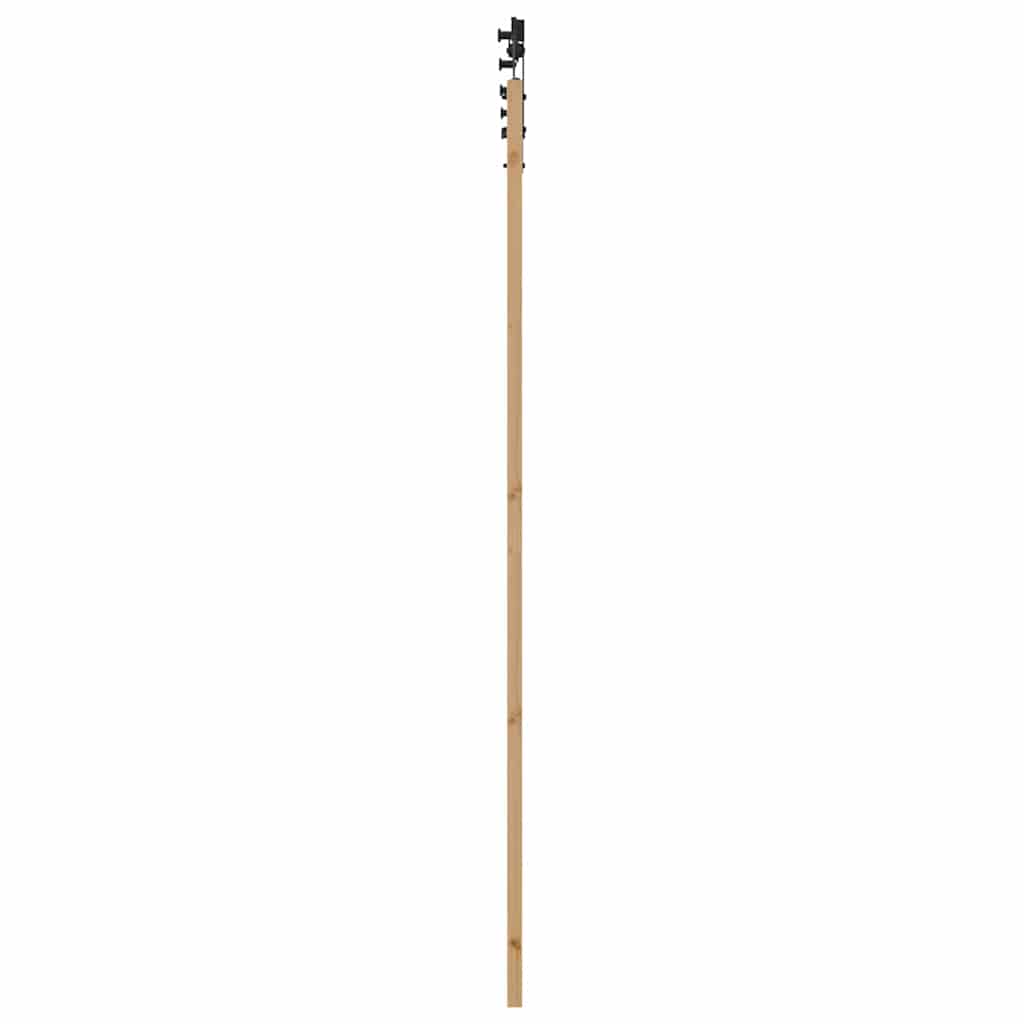 Porta scorrevole ORKDAL Naturale e Nero 93 x 232 cm