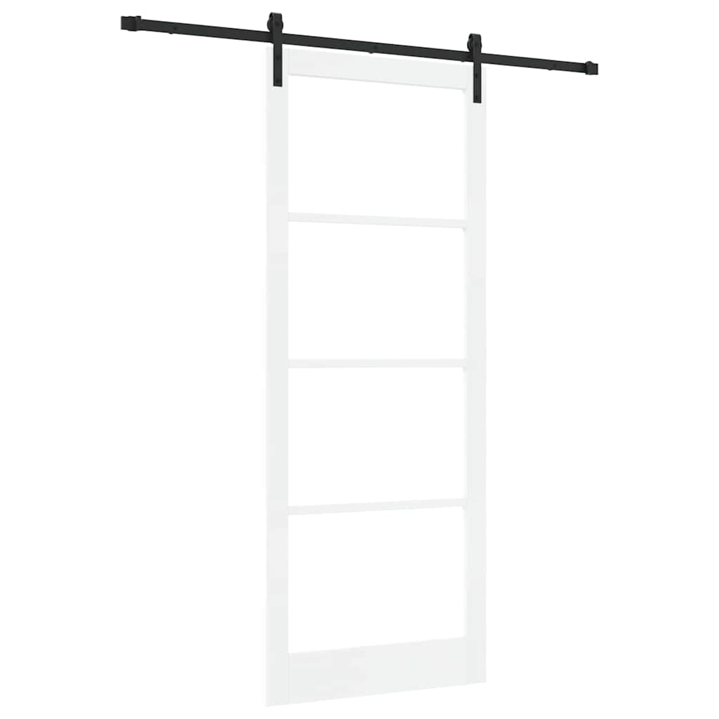 Porta scorrevole ORKDAL bianco e nero 93 x 232 cm