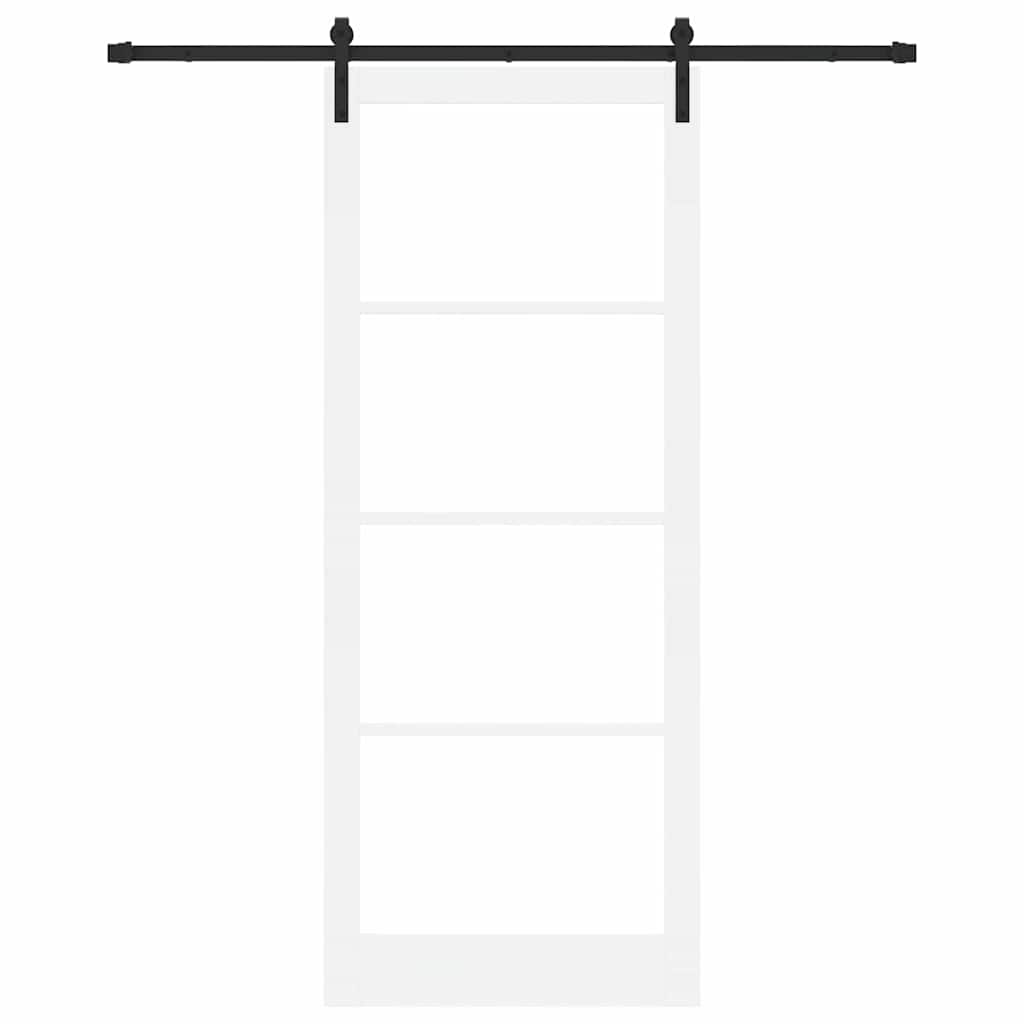 Porta scorrevole ORKDAL bianco e nero 93 x 232 cm