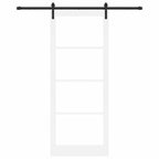 Porta scorrevole ORKDAL bianco e nero 93 x 232 cm