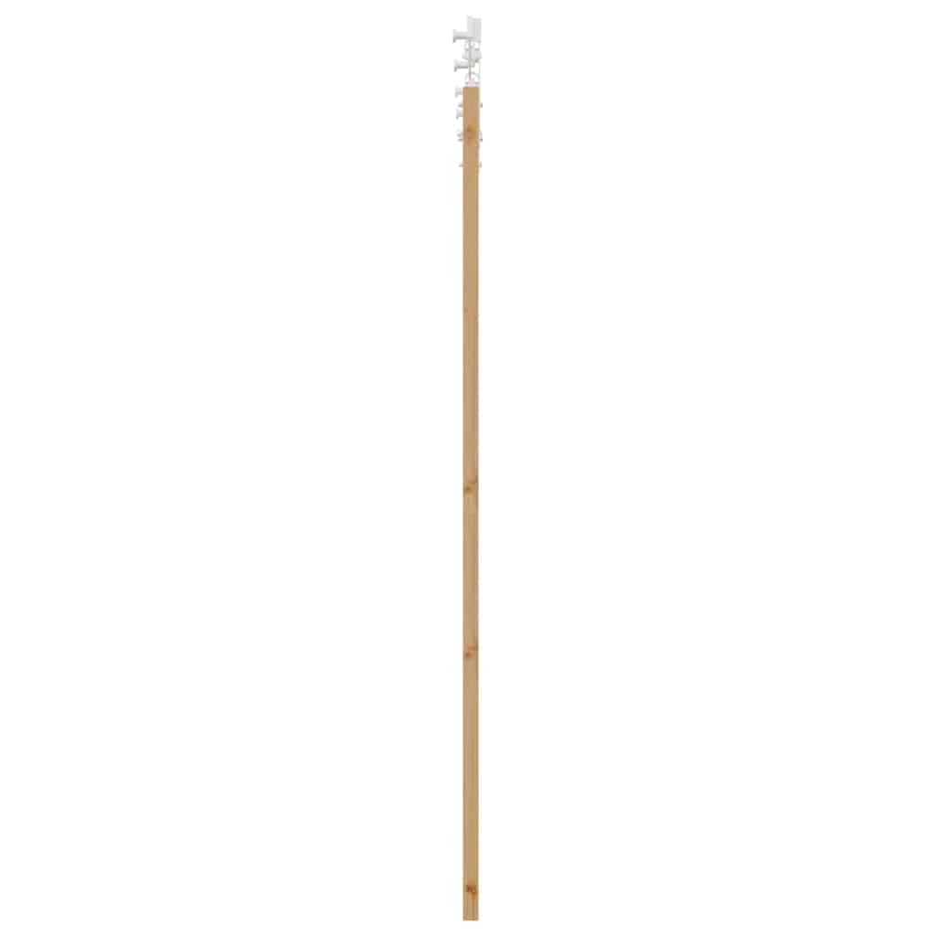 Porta scorrevole ORKDAL legno massello pino e vetro 73,5 x 198,5 cm naturale