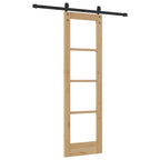 Porta scorrevole ORKDAL legno massello pino e vetro naturale 61 x 198,5 cm