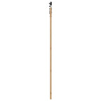 Porta scorrevole Orkdal in legno massello di pino e vetro marrone 93 x 232 cm