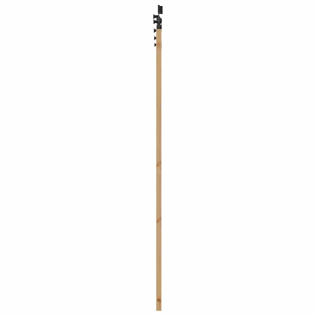 Porta Scorrevole ORKDAL Legno Naturale e Nero 61 x 198,5 cm