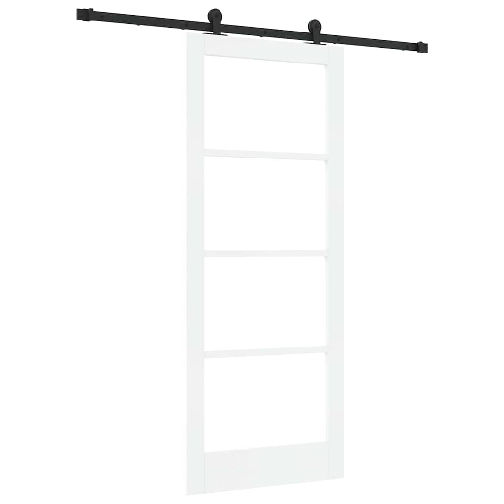 Porta Scorrevole ORKDAL Bianco e Nero 83 x 202 cm