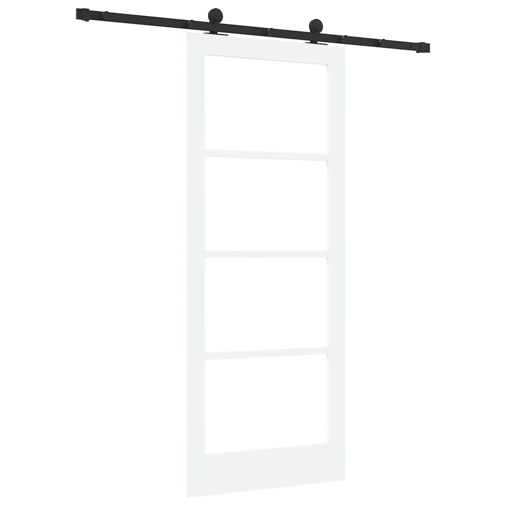 Porta Scorrevole ORKDAL Bianco e Nero 83 x 202 cm