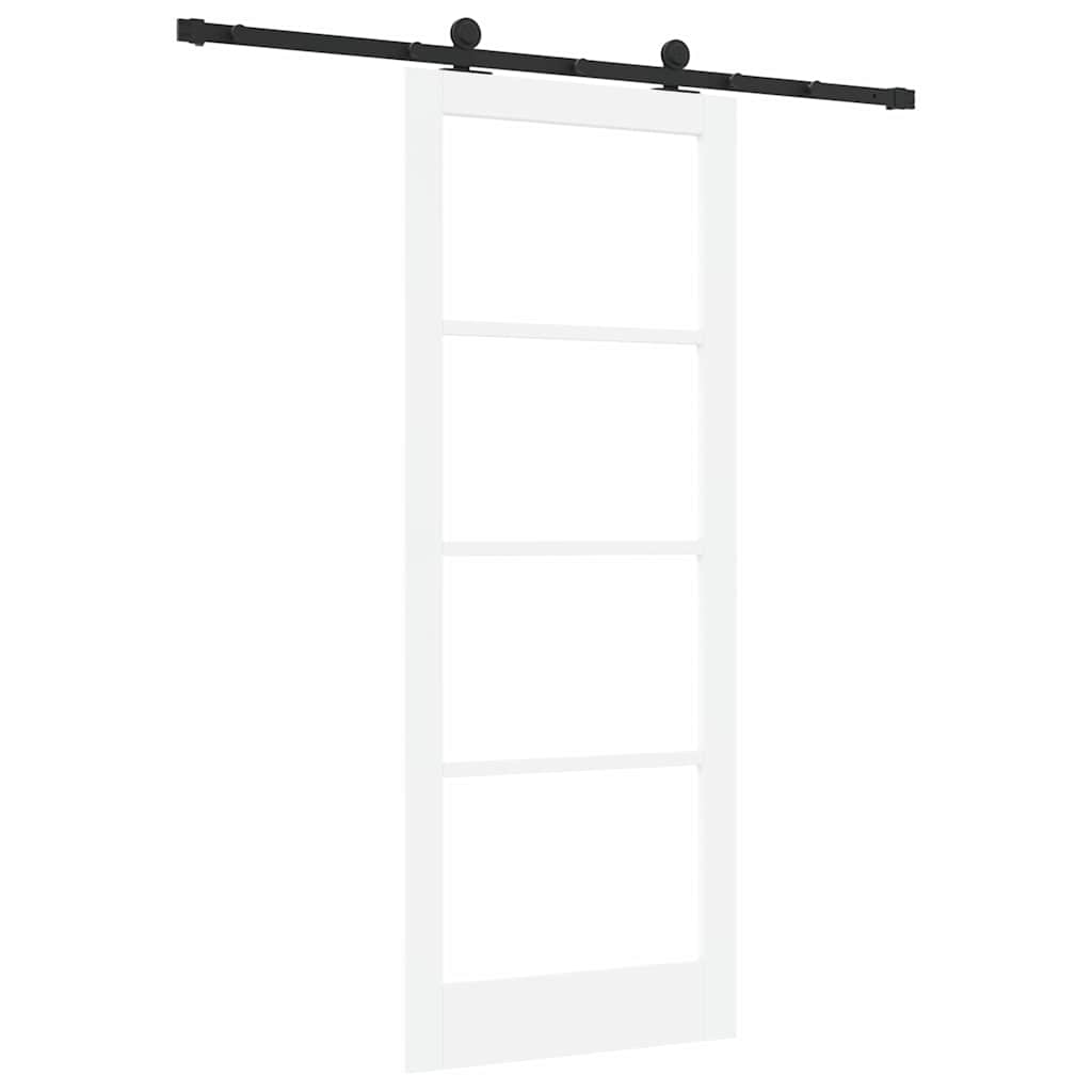 Porta Scorrevole ORKDAL Bianco e Nero 83 x 211 cm
