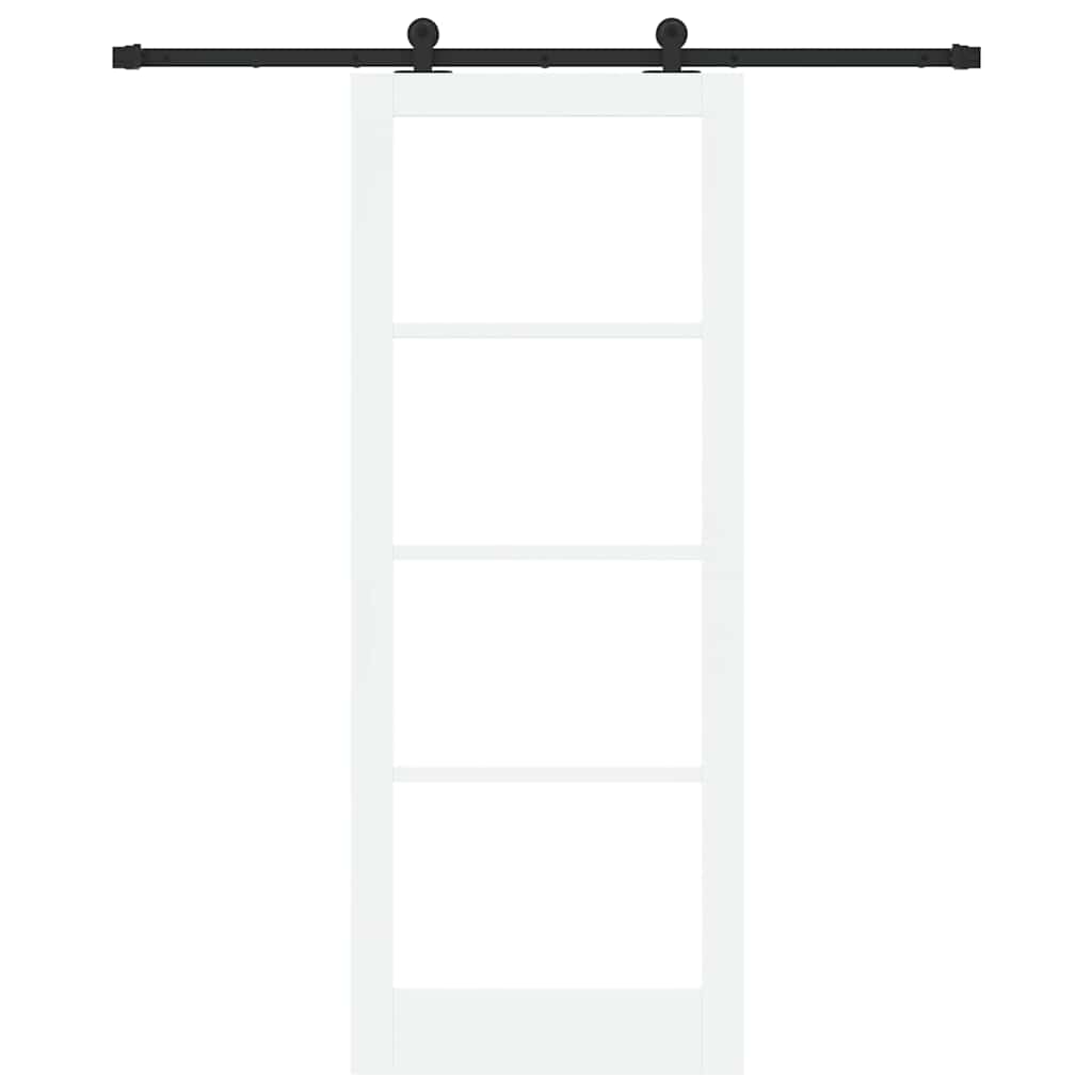 Porta Scorrevole ORKDAL Bianco e Nero 83 x 211 cm