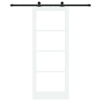 Porta Scorrevole ORKDAL Bianco e Nero 83 x 211 cm