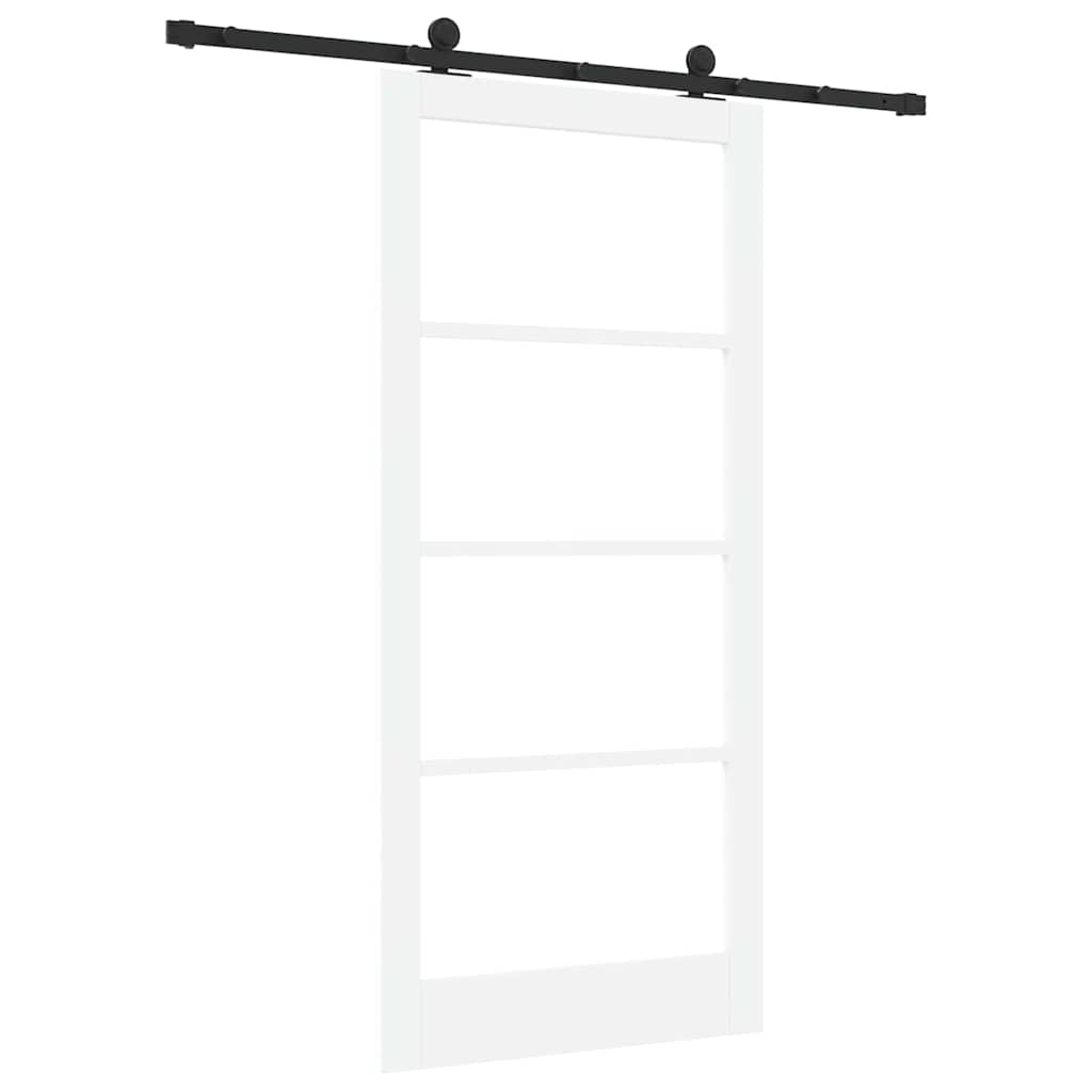 Porta Scorrevole ORKDAL Bianco e Nero 93 x 202 cm