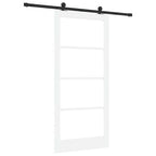 Porta Scorrevole ORKDAL Bianco e Nero 93 x 202 cm