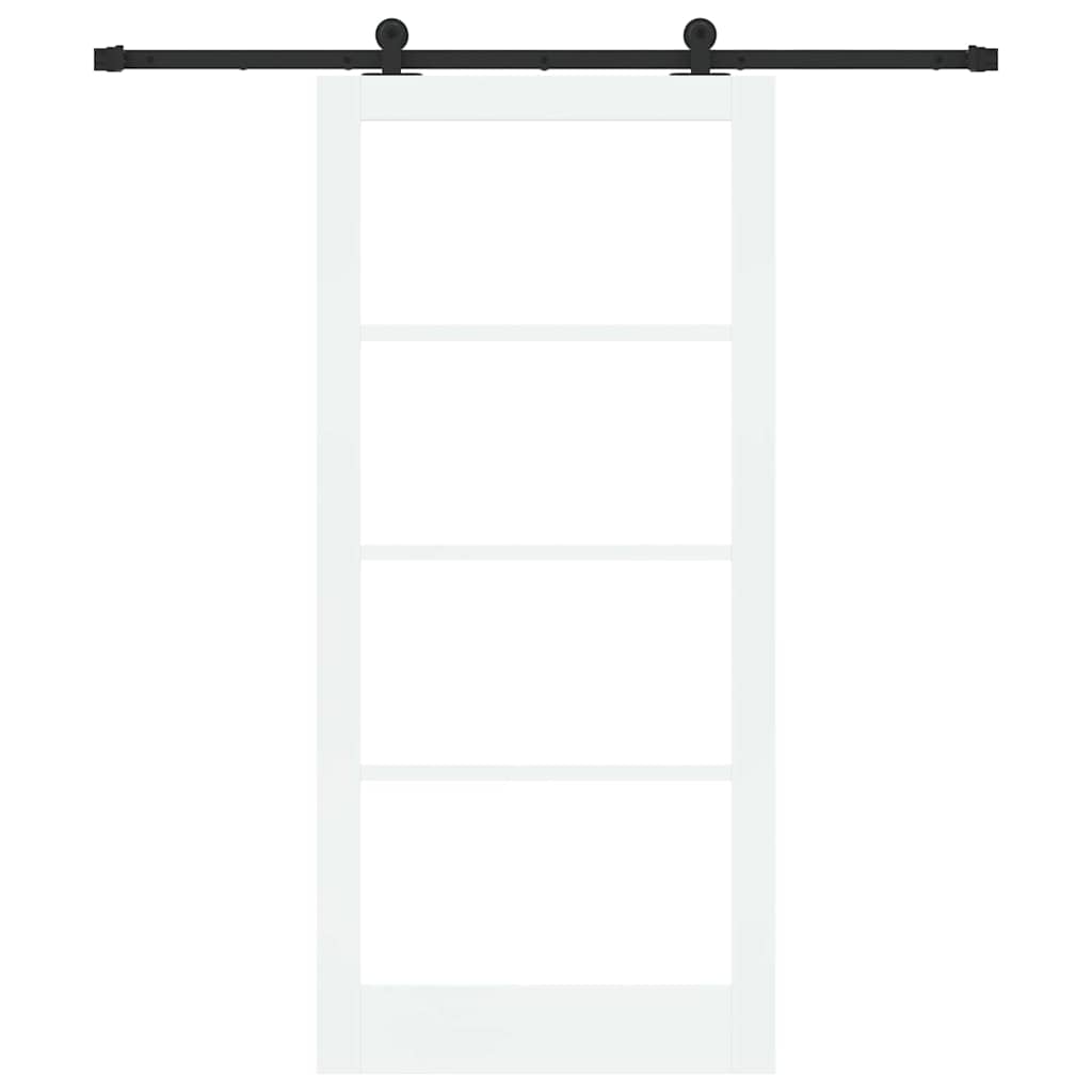 Porta Scorrevole ORKDAL Bianco e Nero 93 x 202 cm