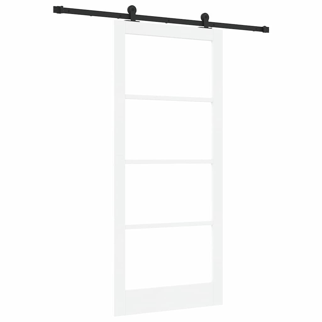Porta Scorrevole ORKDAL Bianco e Nero 93 x 211 cm