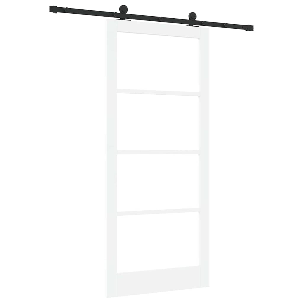 Porta Scorrevole ORKDAL Bianco e Nero 93 x 211 cm