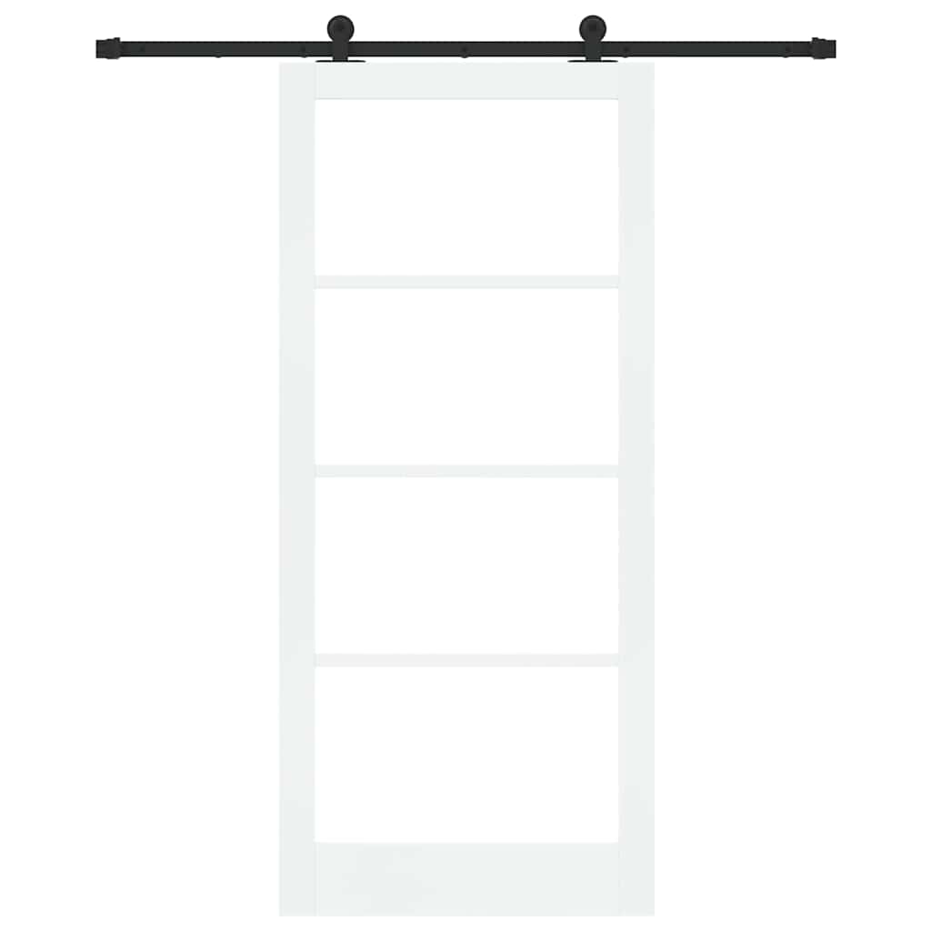 Porta Scorrevole ORKDAL Bianco e Nero 93 x 211 cm