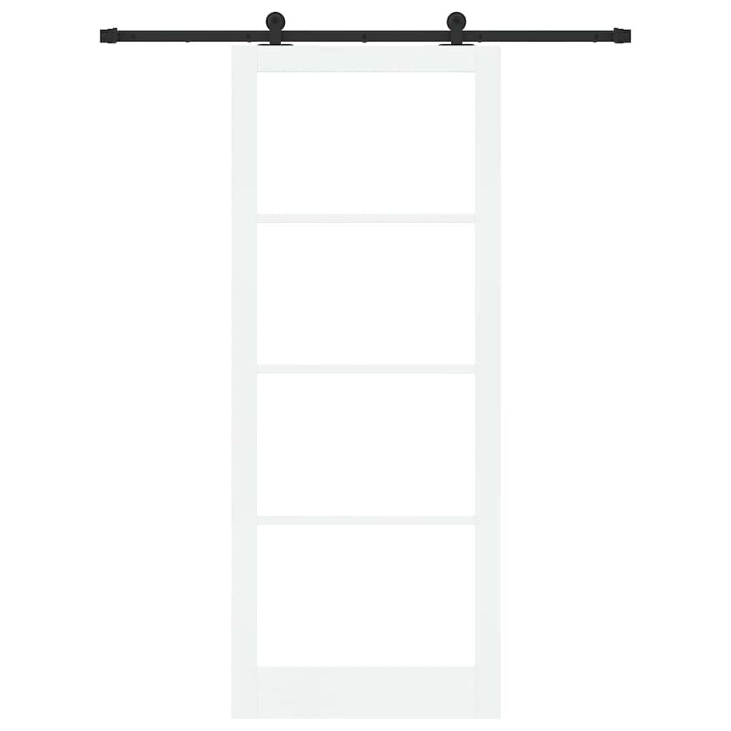 Porta Scorrevole ORKDAL Bianco e Nero 93 x 232 cm