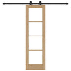 Porta Scorrevole ORKDAL Naturale e Nero 61 x 198,5 cm