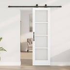 Porta Scorrevole ORKDAL Bianco e Nero 61 x 198,5 cm
