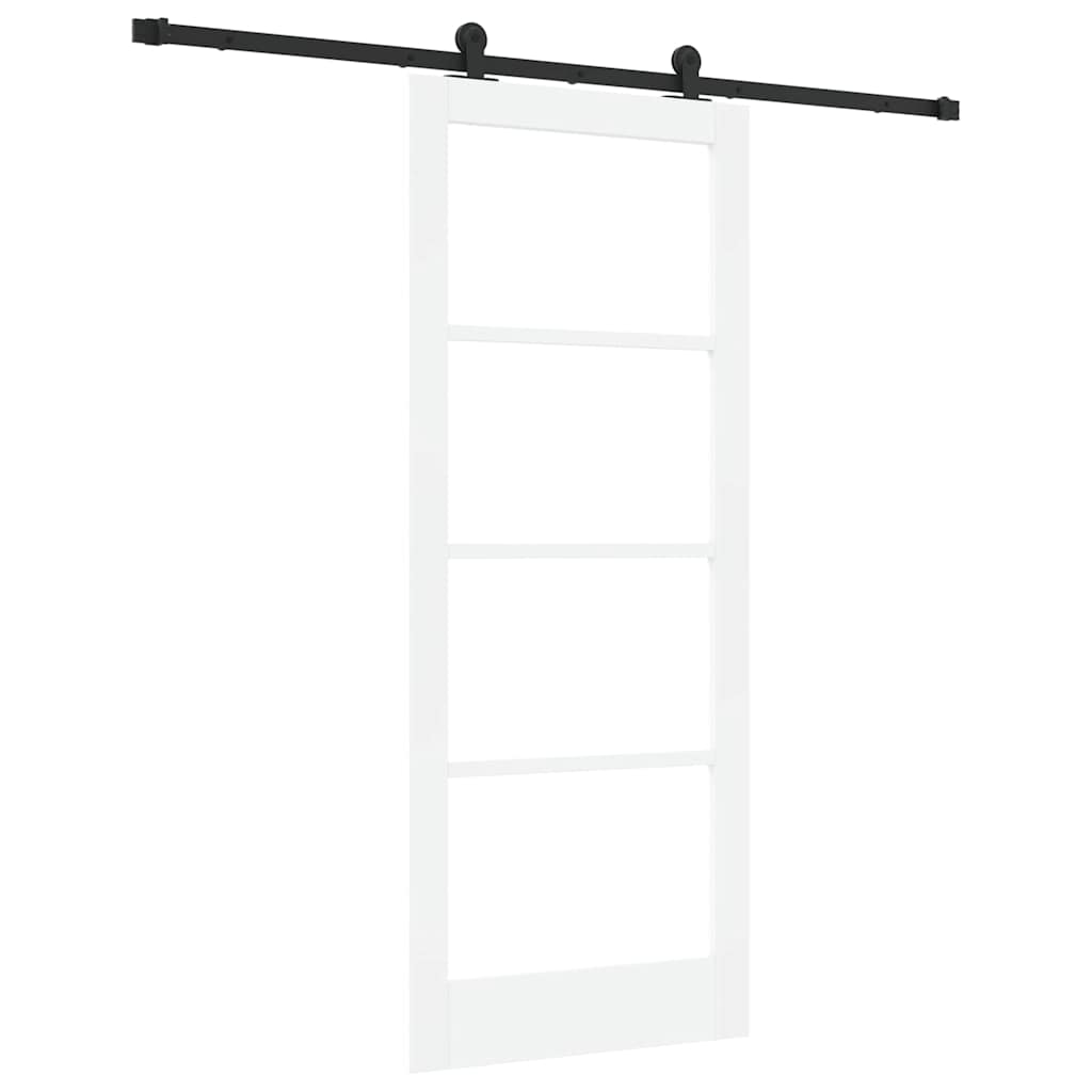 Porta Scorrevole ORKDAL Bianco e Nero 83 x 202 cm