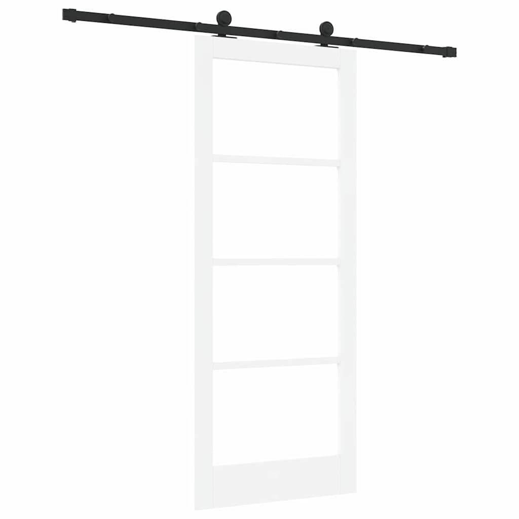 Porta Scorrevole ORKDAL Bianco e Nero 83 x 202 cm