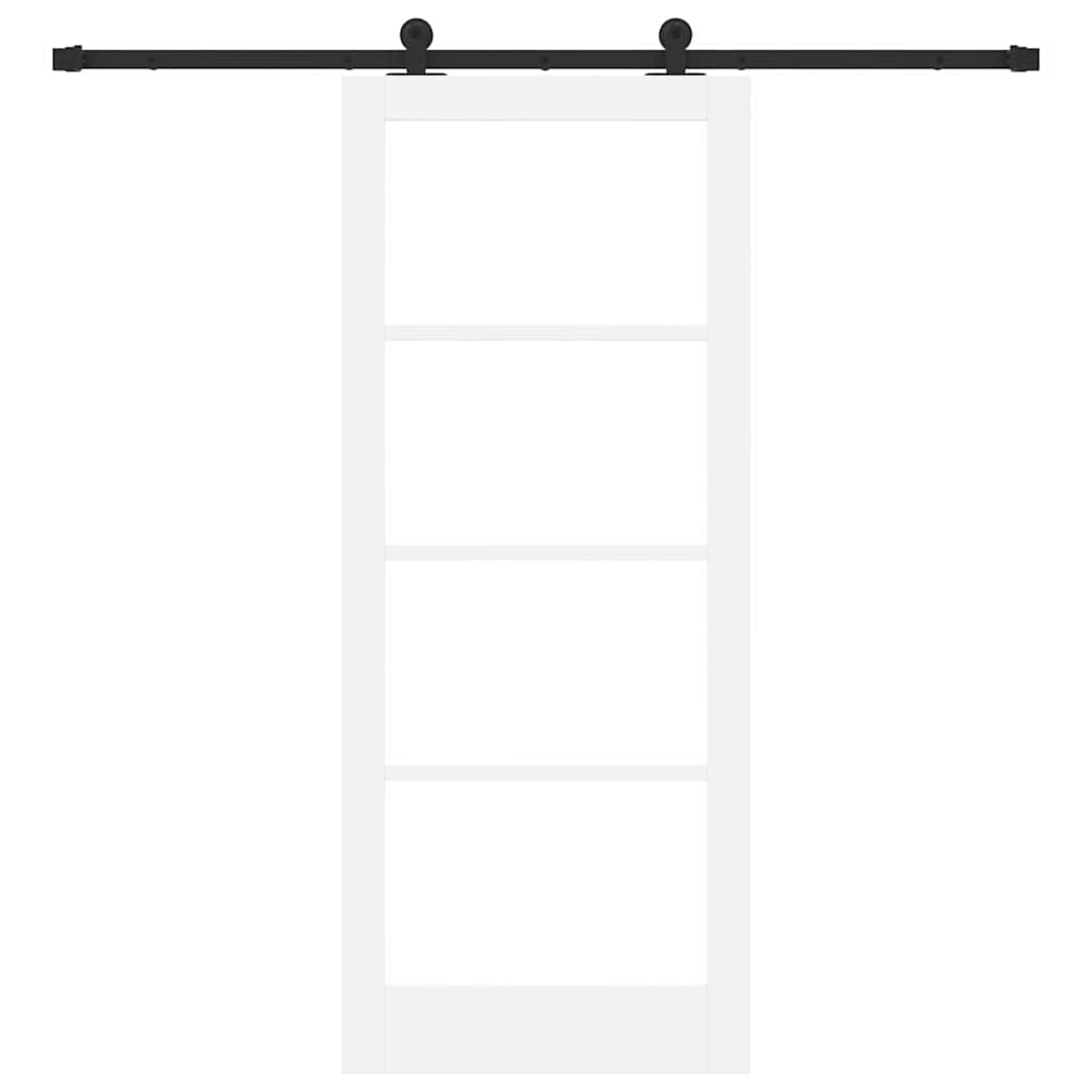 Porta Scorrevole ORKDAL Bianco e Nero 83 x 202 cm