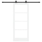 Porta Scorrevole ORKDAL Bianco e Nero 83 x 202 cm