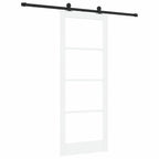 Porta Scorrevole ORKDAL Bianco e Nero 83 x 211 cm