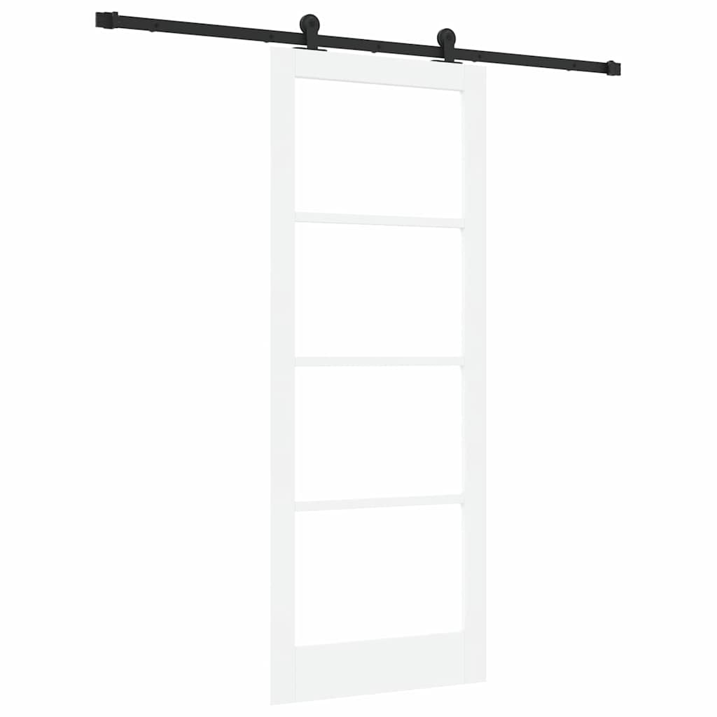 Porta Scorrevole ORKDAL Bianco e Nero 83 x 211 cm