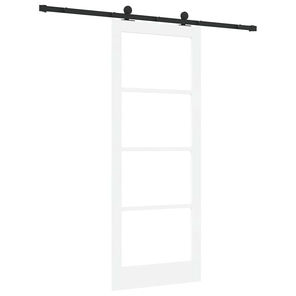 Porta Scorrevole ORKDAL Bianco e Nero 83 x 211 cm