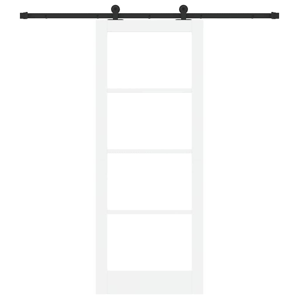 Porta Scorrevole ORKDAL Bianco e Nero 83 x 211 cm