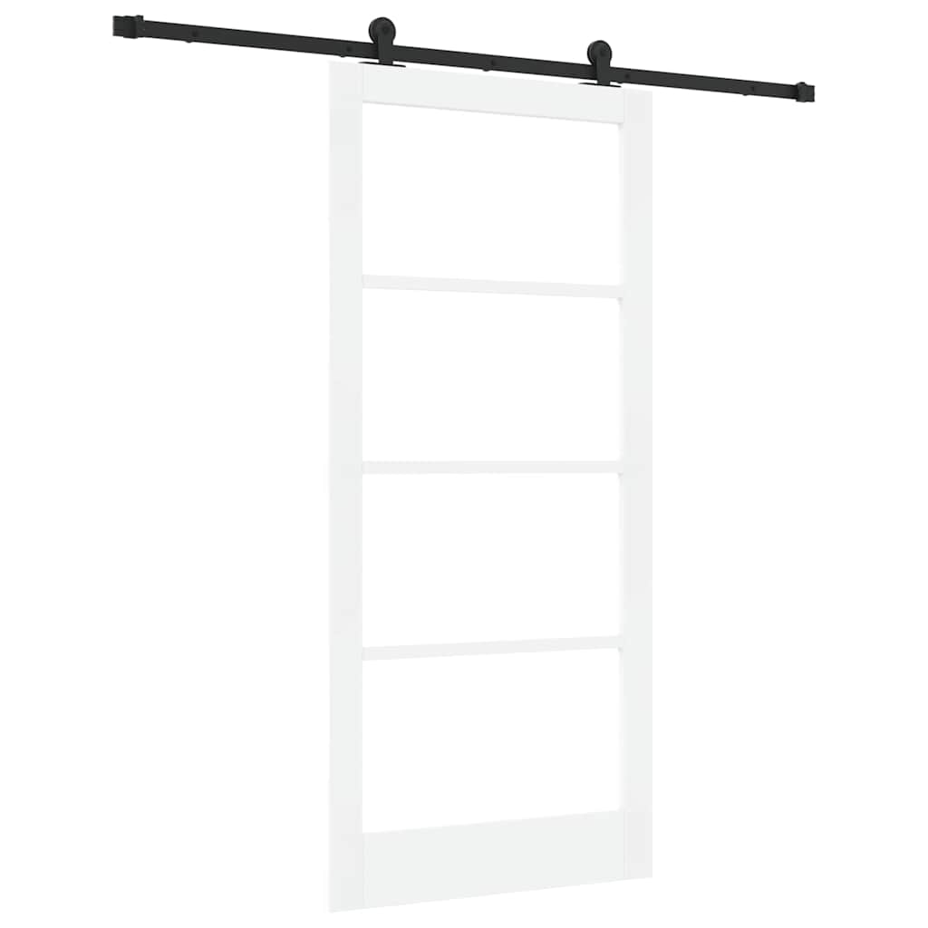 Porta Scorrevole ORKDAL Bianco e Nero 93 x 202 cm