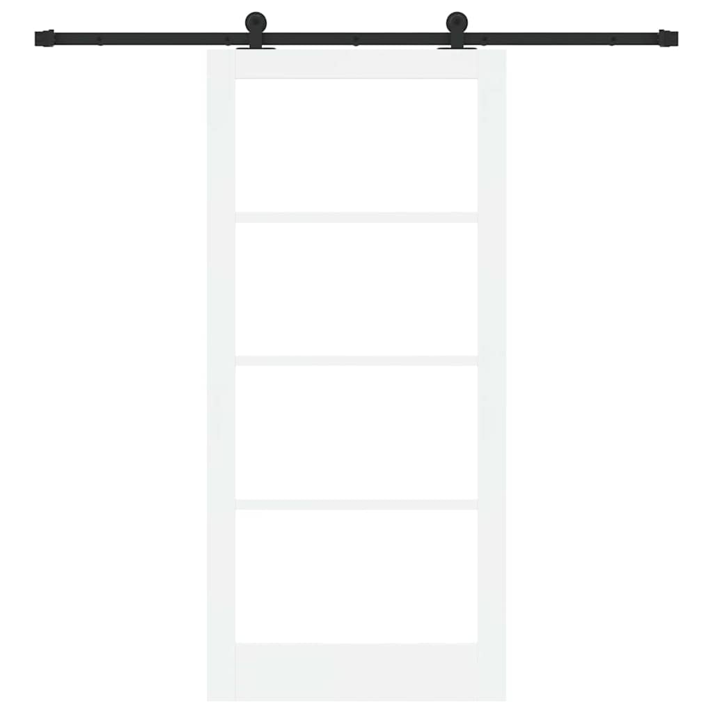 Porta Scorrevole ORKDAL Bianco e Nero 93 x 202 cm