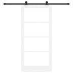 Porta Scorrevole ORKDAL Bianco e Nero 93 x 202 cm