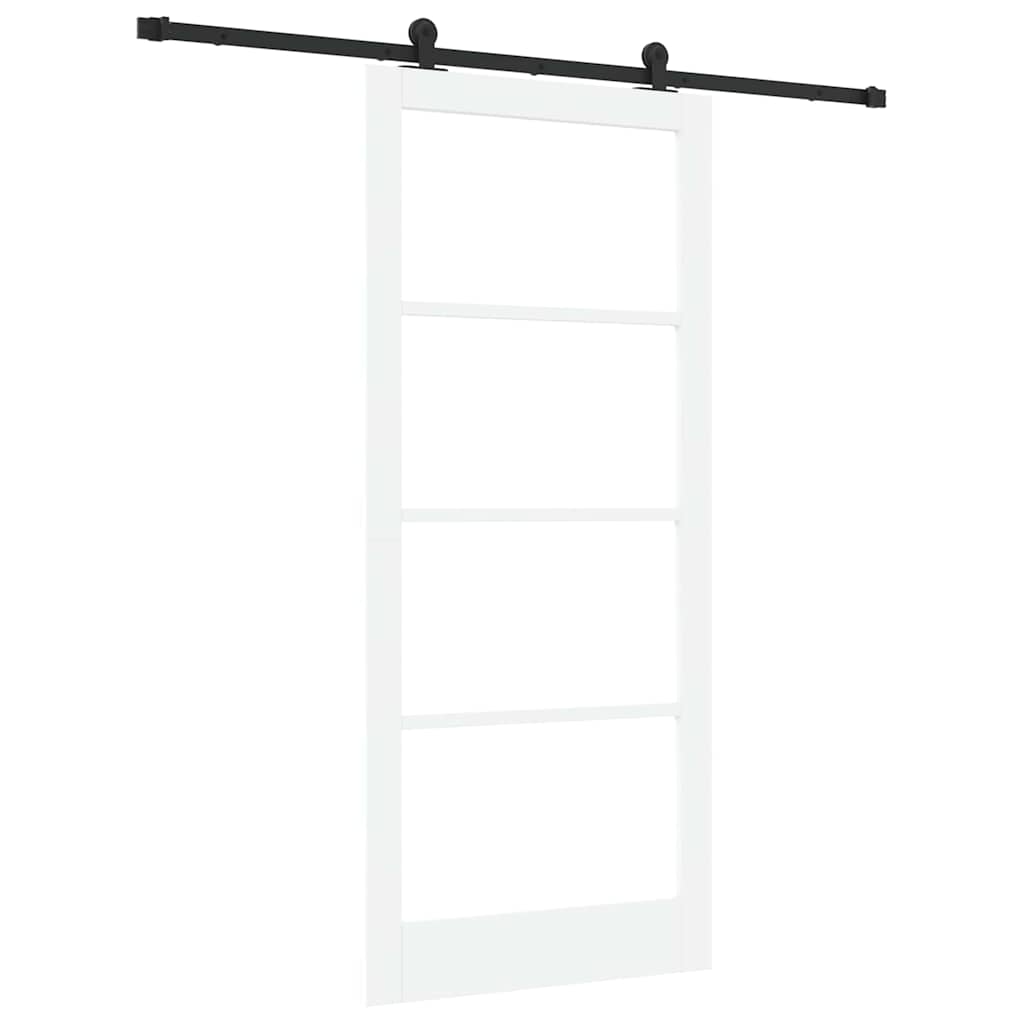 Porta Scorrevole ORKDAL Bianco e Nero 93 x 211 cm