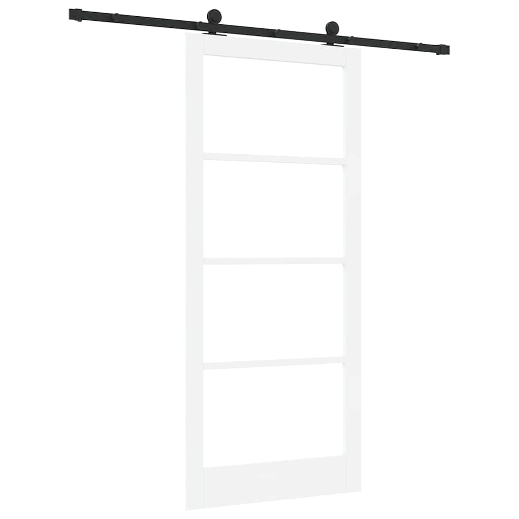 Porta Scorrevole ORKDAL Bianco e Nero 93 x 211 cm