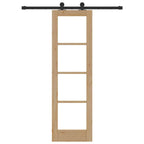 Porta scorrevole ORKDAL in legno massello di pino e vetro 61 x 198,5 cm