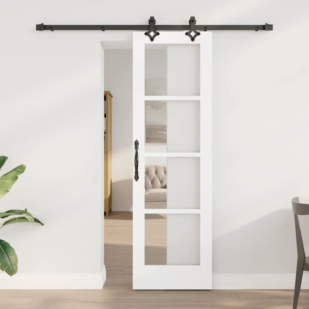 Porta Scorrevole ORKDAL Bianco e Nero 61 x 198,5 cm