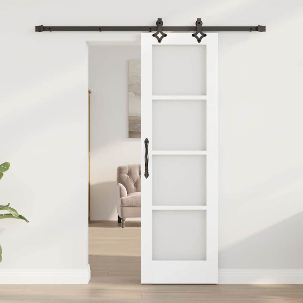 Porta Scorrevole ORKDAL Bianco e Nero 61 x 198,5 cm