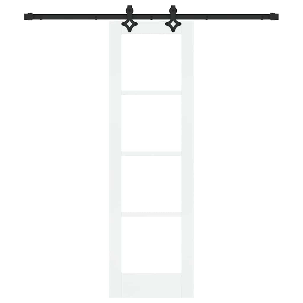 Porta Scorrevole ORKDAL Bianco e Nero 61 x 198,5 cm