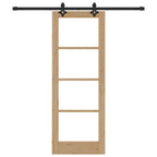 Porta scorrevole ORKDAL Naturale e Nero 73,5 x 198,5 cm