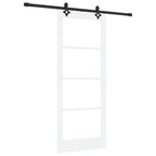 Porta Scorrevole ORKDAL Bianco e Nero 83 x 202 cm