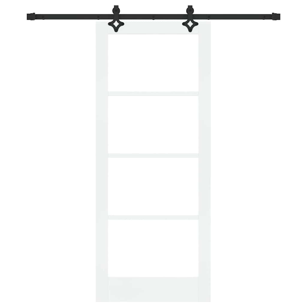 Porta Scorrevole ORKDAL Bianco e Nero 83 x 202 cm
