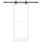 Porta Scorrevole ORKDAL Bianco e Nero 83 x 202 cm