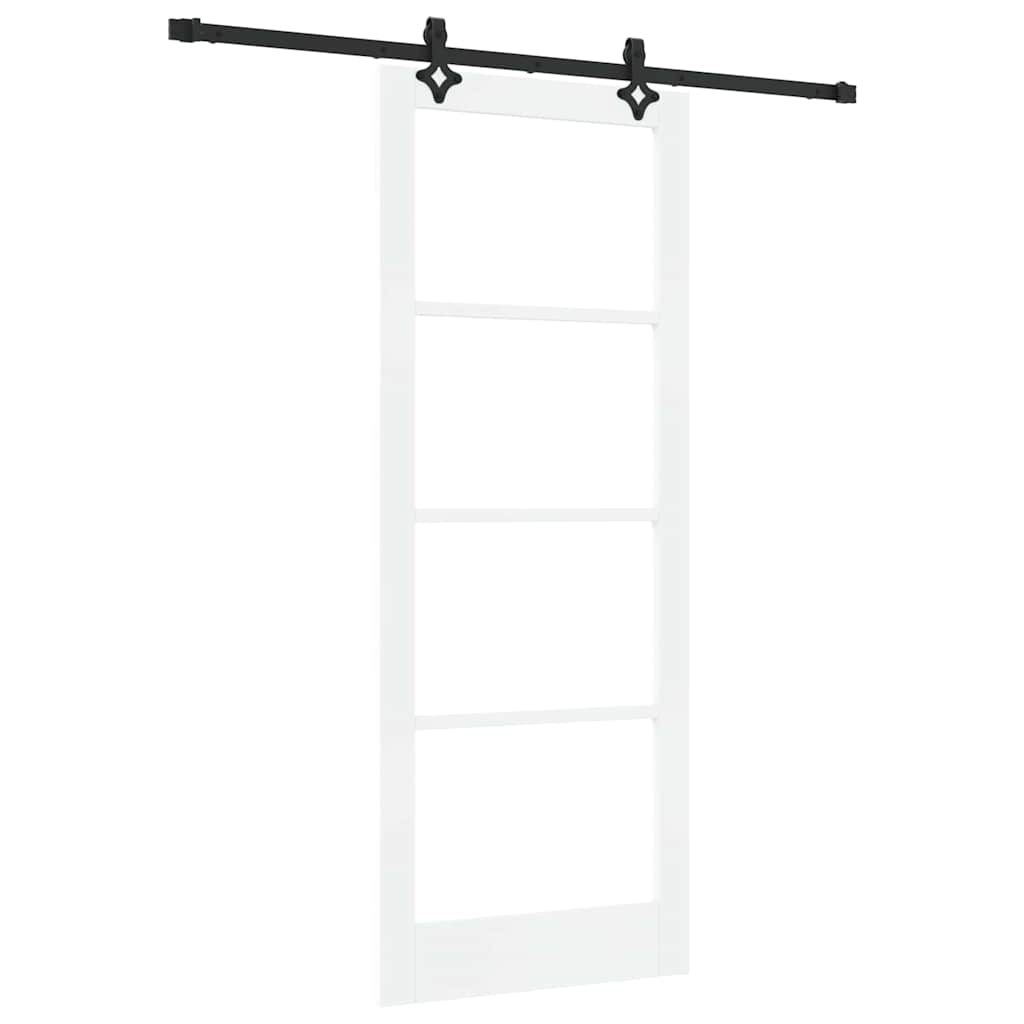Porta Scorrevole ORKDAL Bianco e Nero 83 x 211 cm