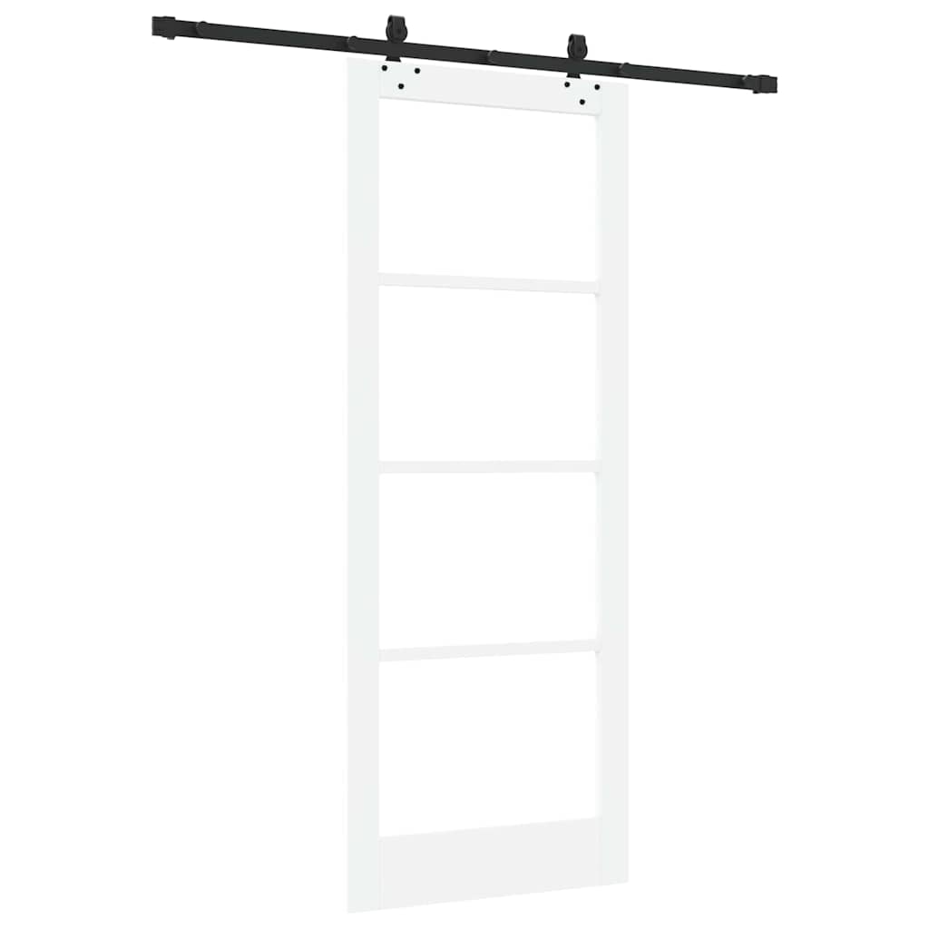 Porta Scorrevole ORKDAL Bianco e Nero 83 x 211 cm