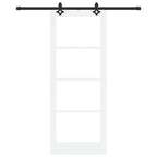 Porta Scorrevole ORKDAL Bianco e Nero 83 x 211 cm